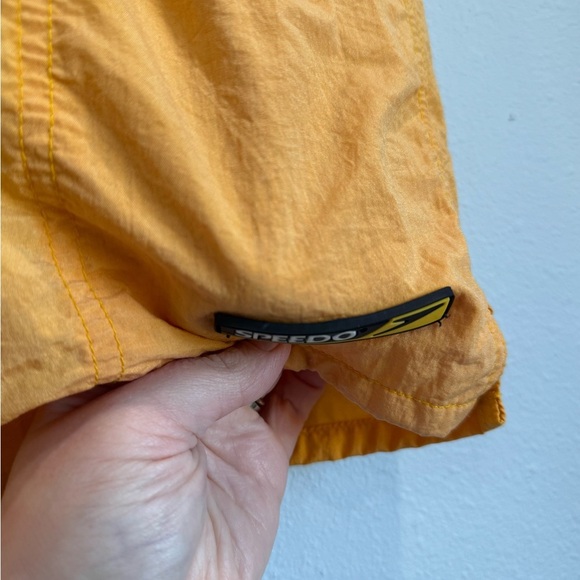 Speedo Men's Bright Yellow/Orange Swim Trunks - Picture 3 of 6